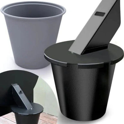Grill Grease Collector with Reusable Liner and Fitted Lid for Pellet Grills
