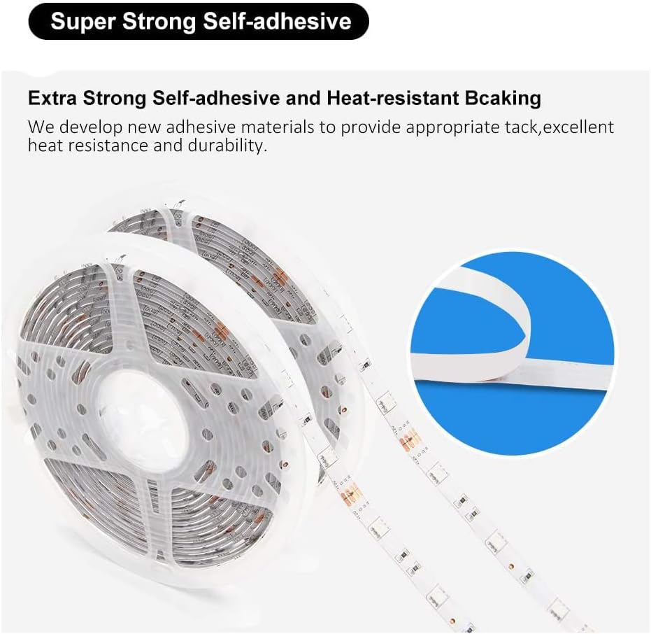Multi-Color LED Strip Light 32.8ft with Infrared Remote and 16 Color Options