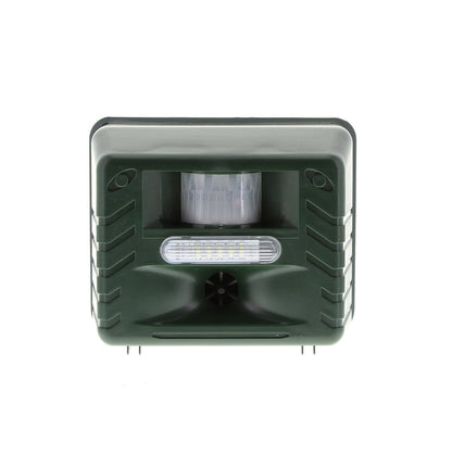 Motion Activated Ultrasonic Bird Repeller with Solar Power and Flashing Lights