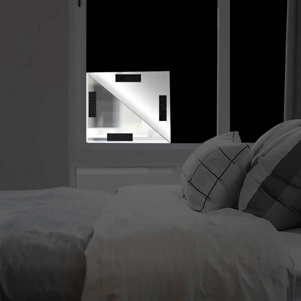 Static Cling Blackout Window Shade with Complete Light Blocking and Privacy Protection