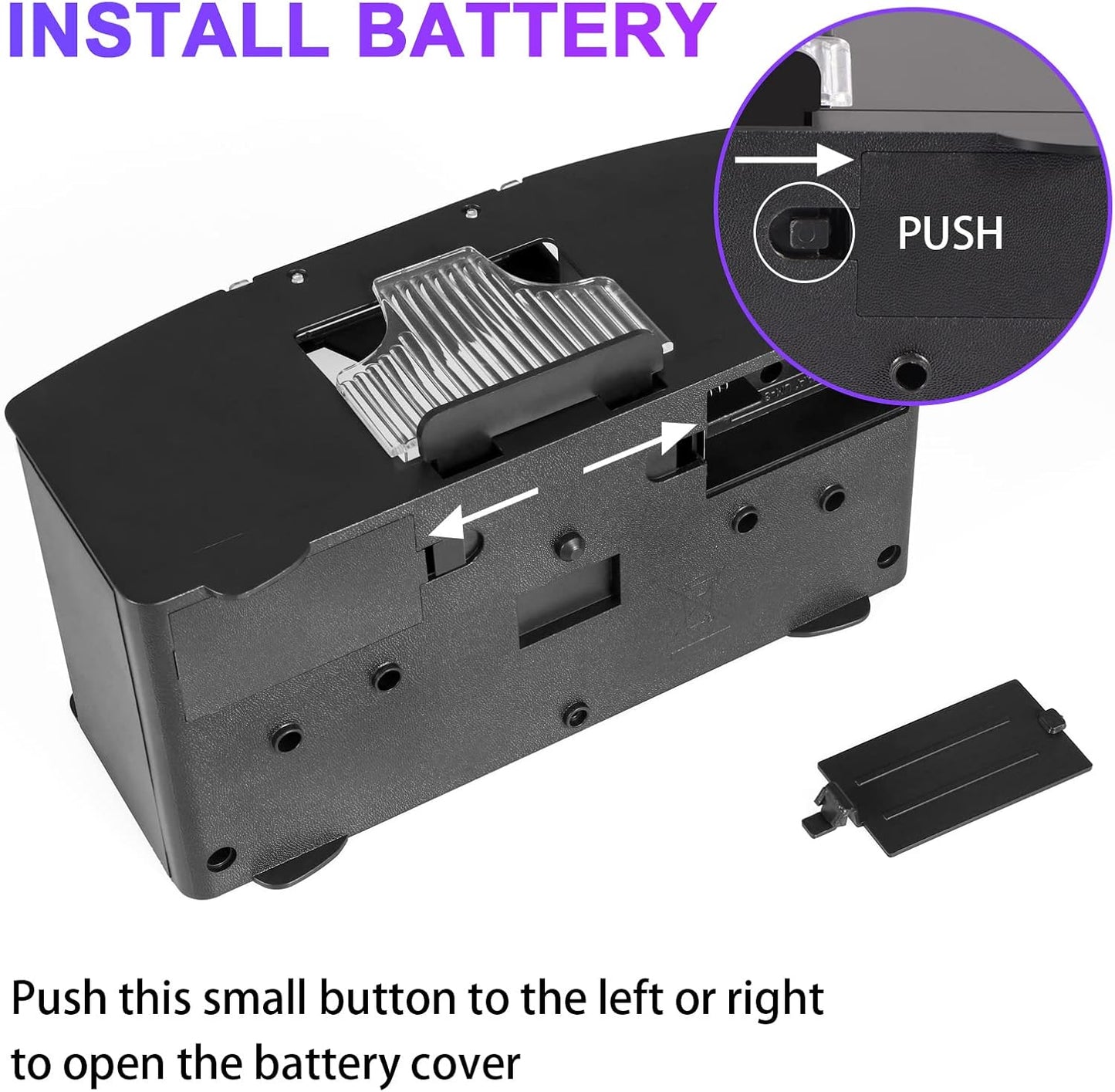 Dual Deck Card Shuffler with Battery Power and One Button Operation