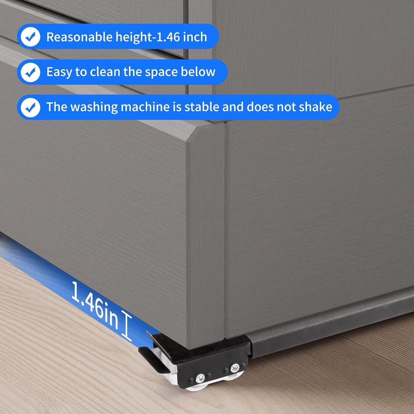 Appliance Roller Base with Dual Brake Locks and Adjustable Width