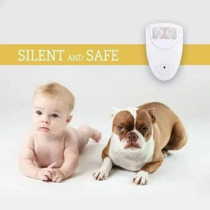 Ultrasonic Pest Repeller with 215 Sq Ft Coverage and Chemical-Free Technology