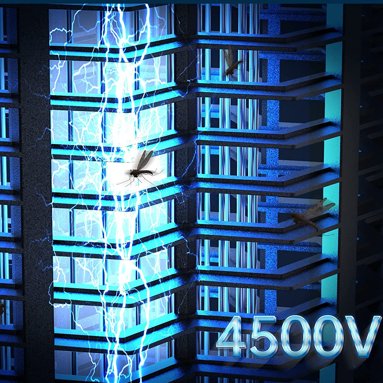 Ultraviolet Bug Zapper with Steel Grid and Removable Insect Trap