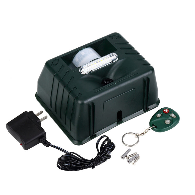 Motion Activated Ultrasonic Bird Repeller with Solar Power and Flashing Lights