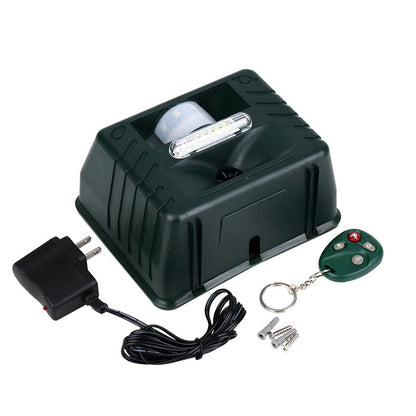 Motion Activated Ultrasonic Bird Repeller with Solar Power and Flashing Lights