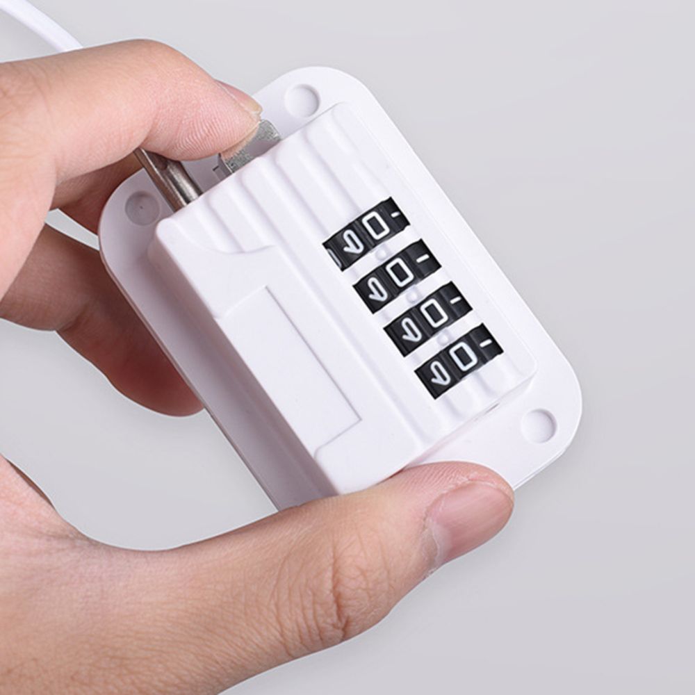 Refrigerator Door Lock with Adjustable Strap and Custom Password Code