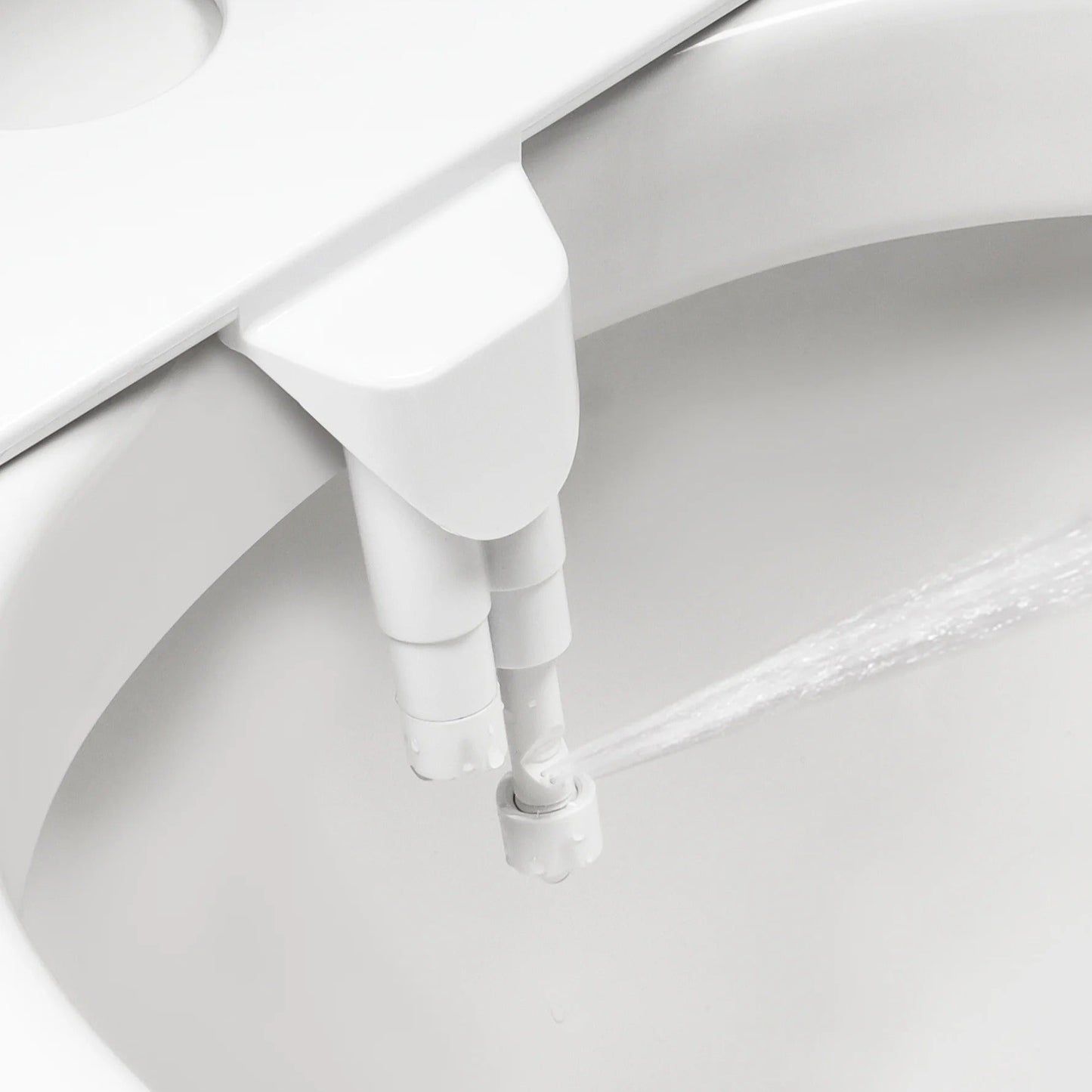 Bidet Attachment with Dual Nozzle Spray and Adjustable Water Pressure
