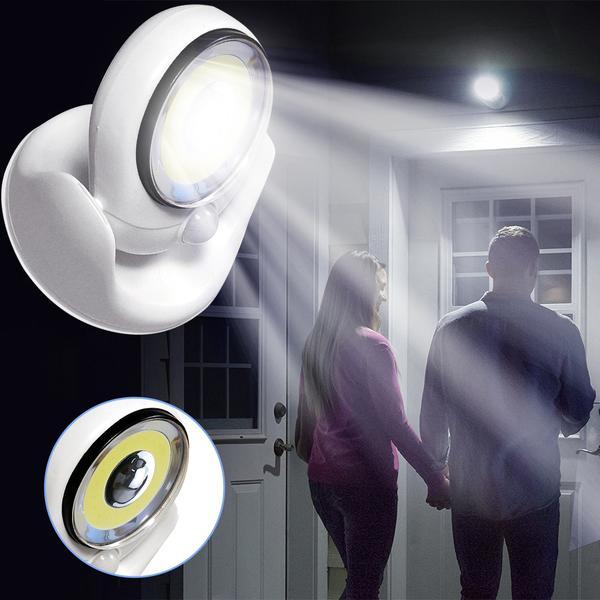 Motion-Activated LED Outdoor Light with Magnetic Mount and Weatherproof Design