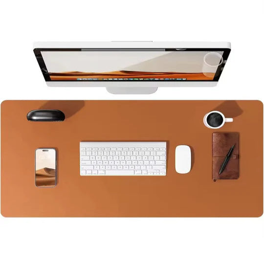 PU Leather Desk Protector, Waterproof Non-Slip Mat