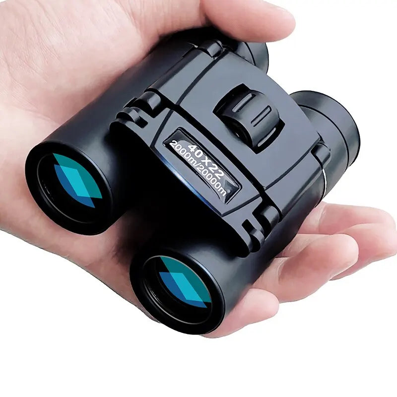 40x Magnification Compact Binoculars with Infrared Lens Coating and Foldable Design