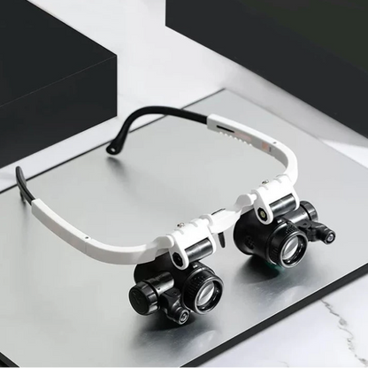 Magnifying Glasses with Dual LED Lights and Four Interchangeable Lenses