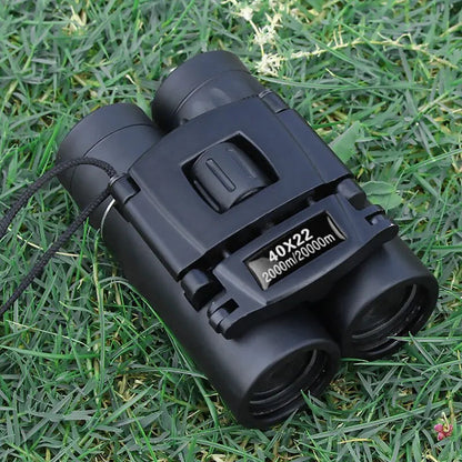40x Magnification Compact Binoculars with Infrared Lens Coating and Foldable Design
