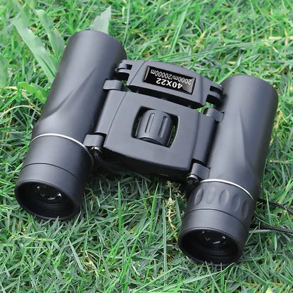 40x Magnification Compact Binoculars with Infrared Lens Coating and Foldable Design