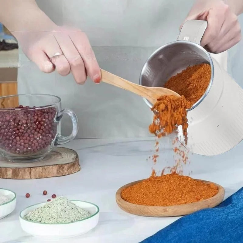 Electric Grain Mill with Adjustable Grind Settings and Powerful Motor