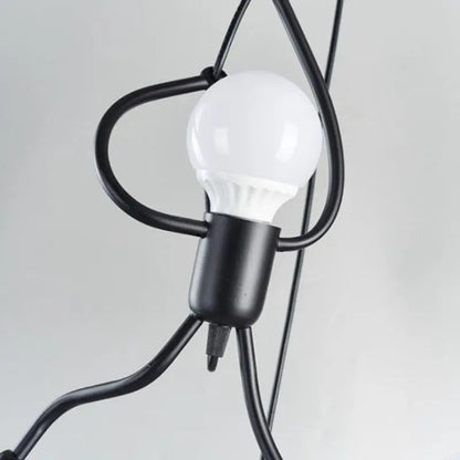 Character Design LED Ceiling Light with Warm Glow and Metal Construction