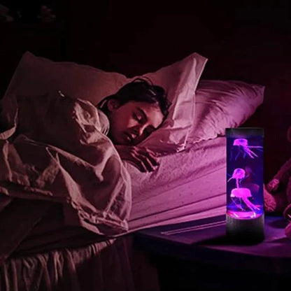 Jellyfish Aquarium Night Light with Color-Changing LED and Motorized Water Motion