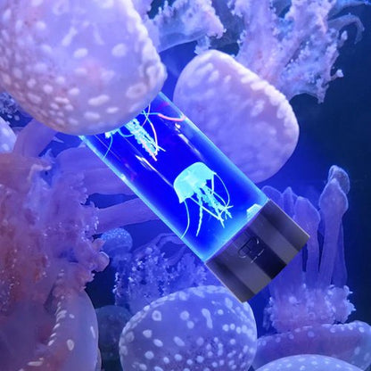 Jellyfish Aquarium Night Light with Color-Changing LED and Motorized Water Motion