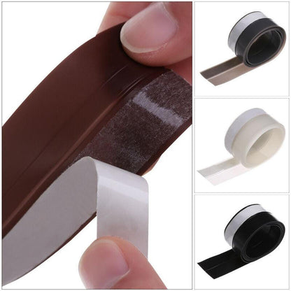 Silicone Door Seal Strip with Adhesive Backing and Insect Barrier, 5 Meters