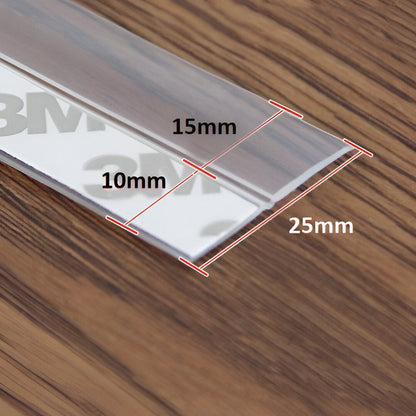 Silicone Door Seal Strip with Adhesive Backing and Insect Barrier, 5 Meters