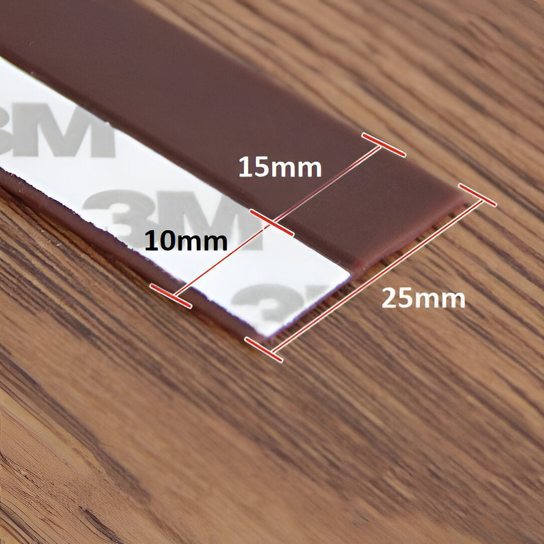 Silicone Door Seal Strip with Adhesive Backing and Insect Barrier, 5 Meters