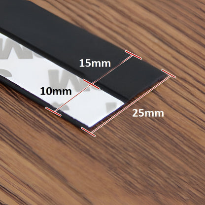 Silicone Door Seal Strip with Adhesive Backing and Insect Barrier, 5 Meters