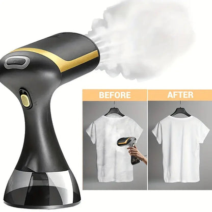 Handheld Garment Steamer with 1500W Power and 30-Second Heatup, Compact Travel Design