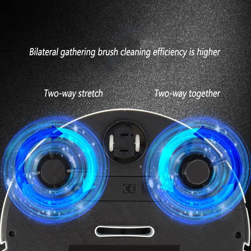 Robot Vacuum Cleaner with Quiet Operation and Fine Particle Filtration for Hard Floors