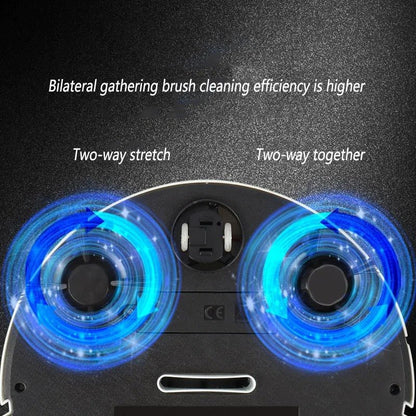 Robot Vacuum Cleaner with Quiet Operation and Fine Particle Filtration for Hard Floors