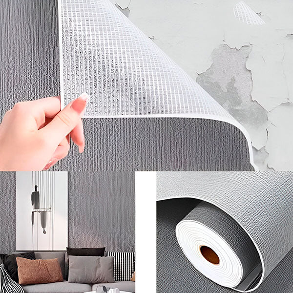 Peel and Stick Wallpaper with 3D Textured Surface and Water Resistant Finish
