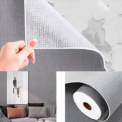 Peel and Stick Wallpaper with 3D Textured Surface and Water Resistant Finish