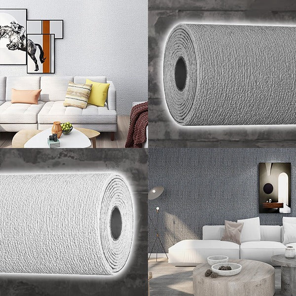 Peel and Stick Wallpaper with 3D Textured Surface and Water Resistant Finish