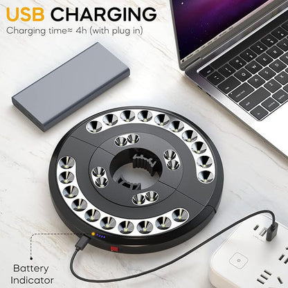 Rechargeable Parasol Light with Warm White LED and USB Charging