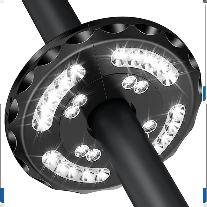 Rechargeable Parasol Light with Warm White LED and USB Charging