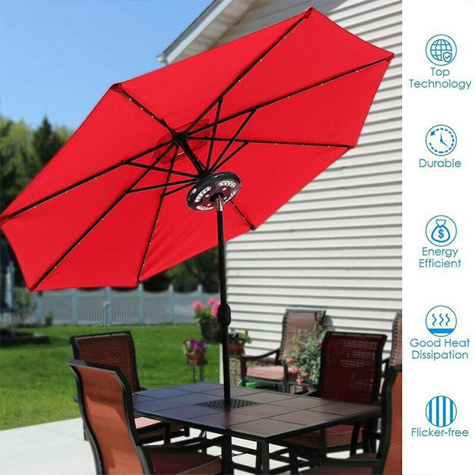 Rechargeable Parasol Light with Warm White LED and USB Charging
