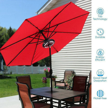 Rechargeable Parasol Light with Warm White LED and USB Charging