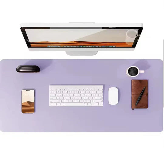 PU Leather Desk Protector, Waterproof Non-Slip Mat