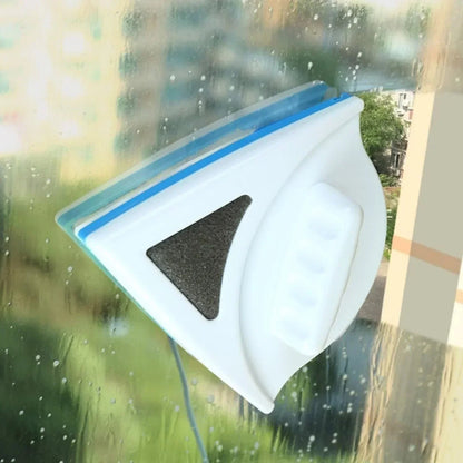 Magnetic Window Cleaner with Dual-Sided Microfiber Pads and Synchronized Cleaning