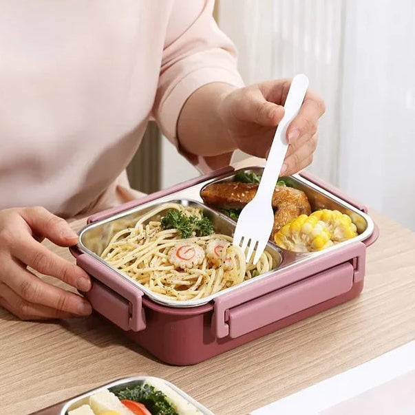 Vacuum Insulated Stainless Steel Food Container with Leak Proof Screw Lid and 12-Hour Heat Retention