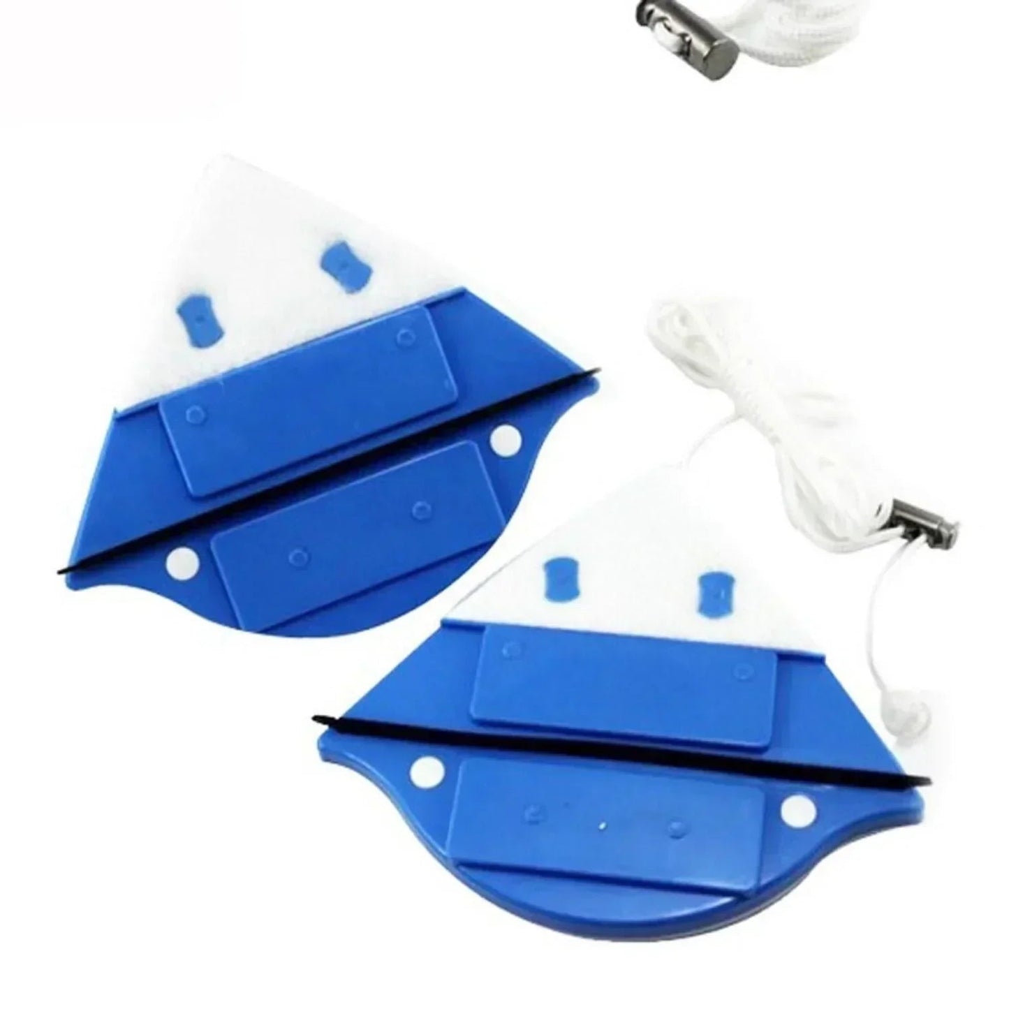 Magnetic Window Cleaner with Dual-Sided Microfiber Pads and Synchronized Cleaning