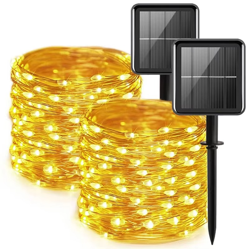 Solar LED Garden Lights with Flexible Copper Wire and Automatic Sensor