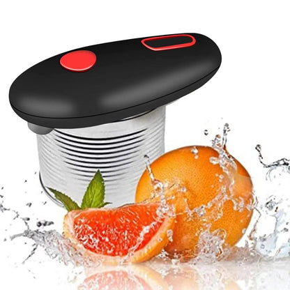 Battery-Powered Can Opener with One-Touch Button and Smooth Edge Technology