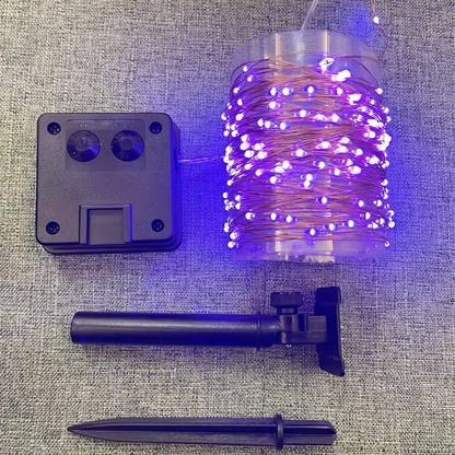 Solar LED Garden Lights with Flexible Copper Wire and Automatic Sensor