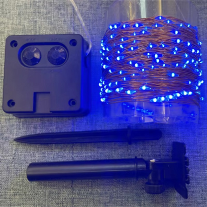 Solar LED Garden Lights with Flexible Copper Wire and Automatic Sensor