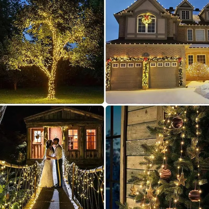 Solar LED Garden Lights with Flexible Copper Wire and Automatic Sensor