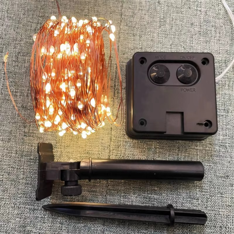 Solar LED Garden Lights with Flexible Copper Wire and Automatic Sensor