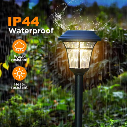 Solar Pathway Ground Light with Automatic Dusk-to-Dawn Sensor and Waterproof Design