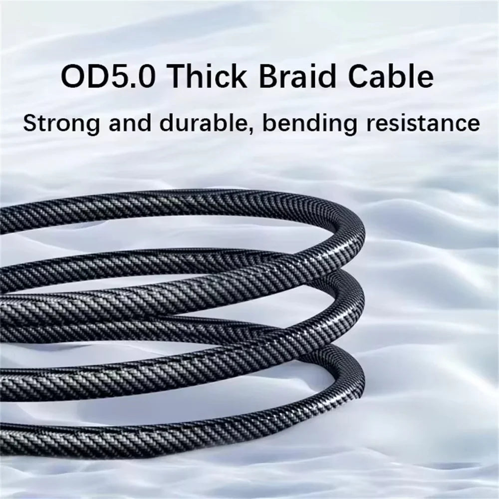 USB-C 120W Fast Charging Cable with LED Display and Intelligent Chip