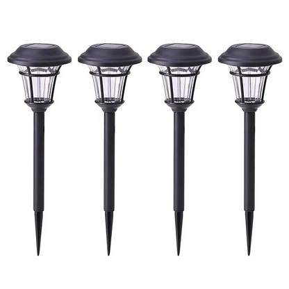 Solar Pathway Ground Light with Automatic Dusk-to-Dawn Sensor and Waterproof Design