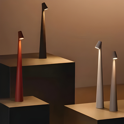 Rechargeable Table Lamp with Touch Dimming and Color Temperature Control, IP54